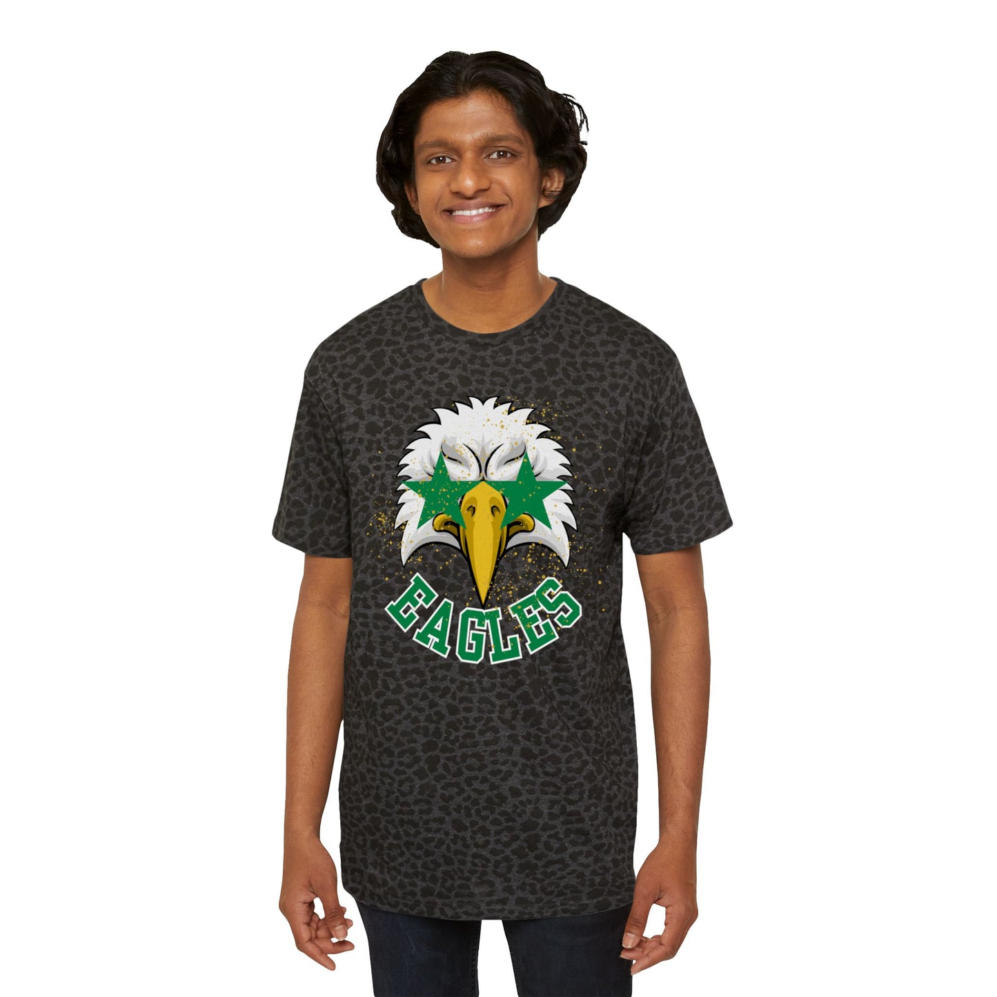 Green Eagles. Leopard Fine Jersey Tee