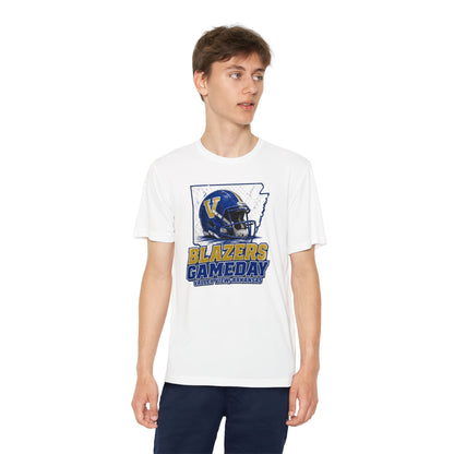 Youth Blazers DRIFIT Gameday Tee – Team Helmet Arkansas Football Shirt