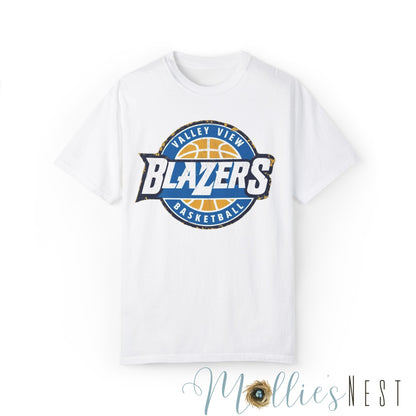 Unisex Garment-Dyed T-shirt. Valley View Blazers Basketball