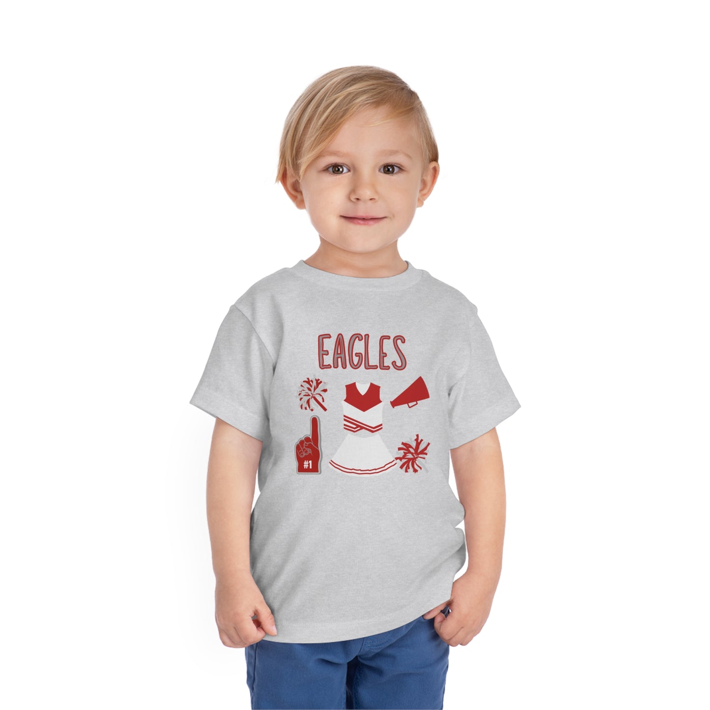 Eagles Cheer Toddler Short Sleeve Tee