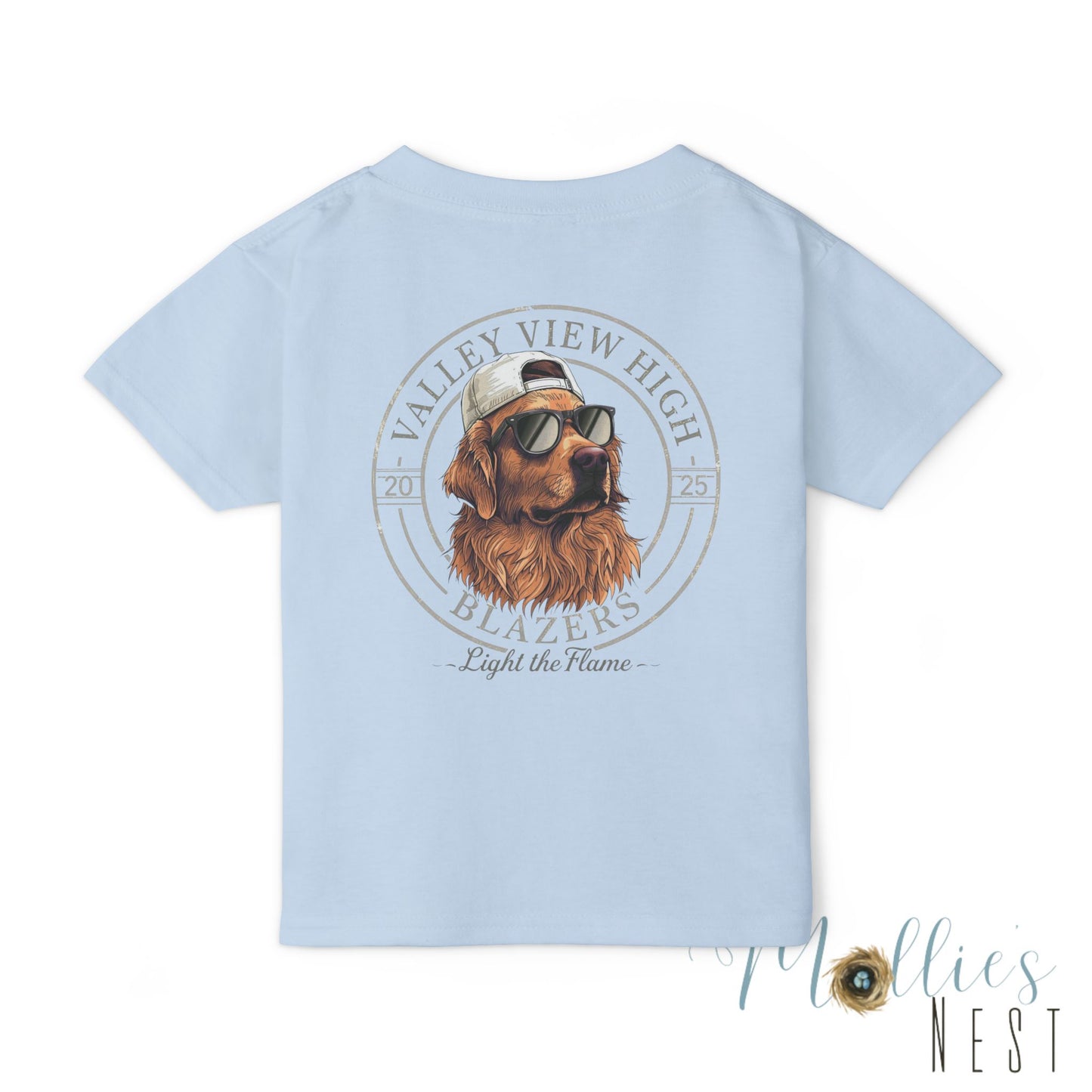 Valley View Blazers. Dog Graphic Toddler T-Shirt (2-sided design)