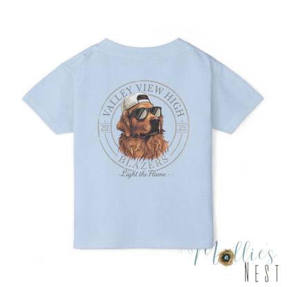 Valley View Blazers. Dog Graphic Toddler T-Shirt (2-sided design)