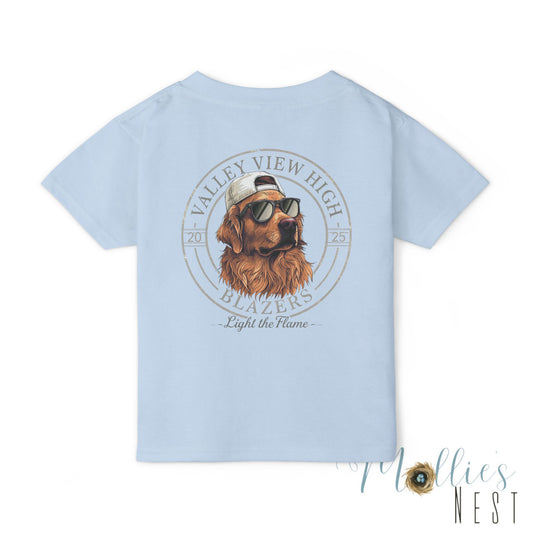 Valley View Blazers. Dog Graphic Toddler T-Shirt (2-sided design)