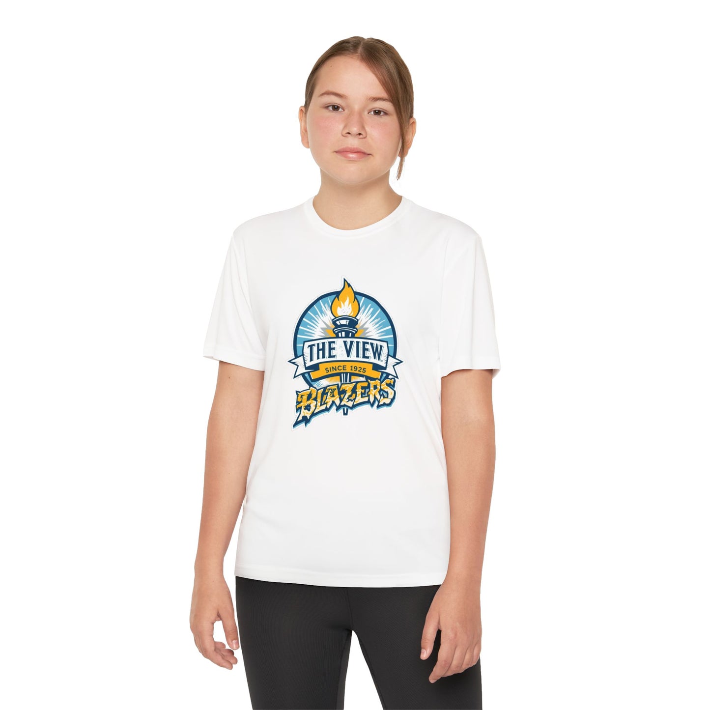 Youth Competitor Tee — 'The View' Blazers Logo Shirt