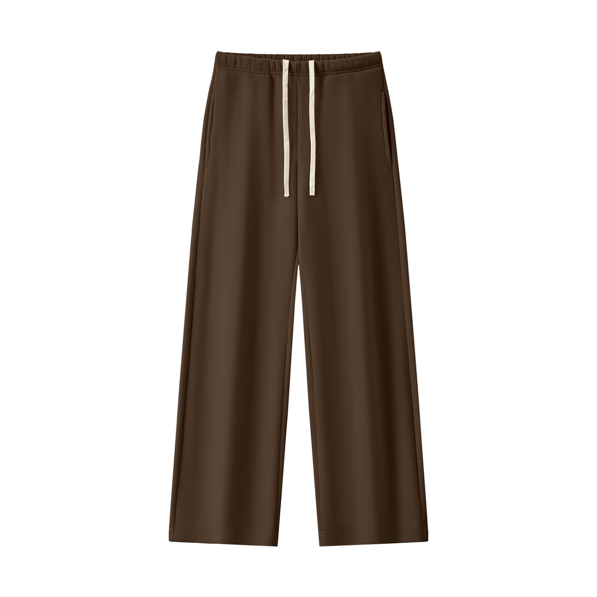 Women's Straight Leg Fleece Sweatpants - Matching Mockneck Set