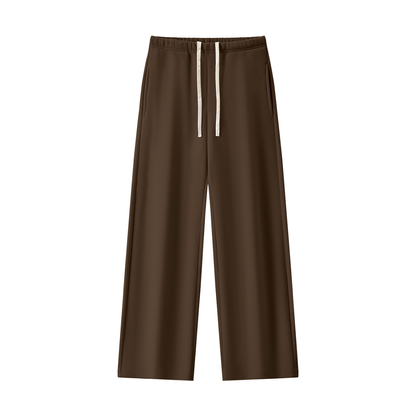 Women's Straight Leg Fleece Sweatpants - Matching Mockneck Set