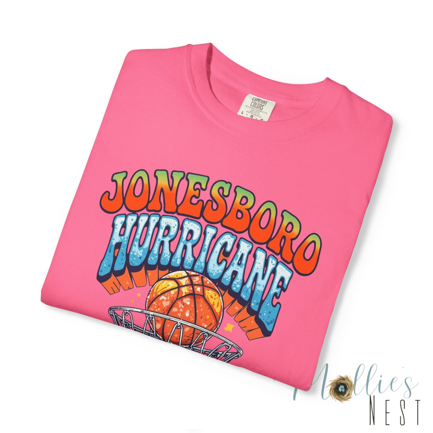 Retro Basketball Unisex T-Shirt Jonesboro Hurricane. ADULT