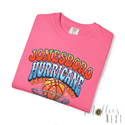 Retro Basketball Unisex T-Shirt Jonesboro Hurricane. ADULT