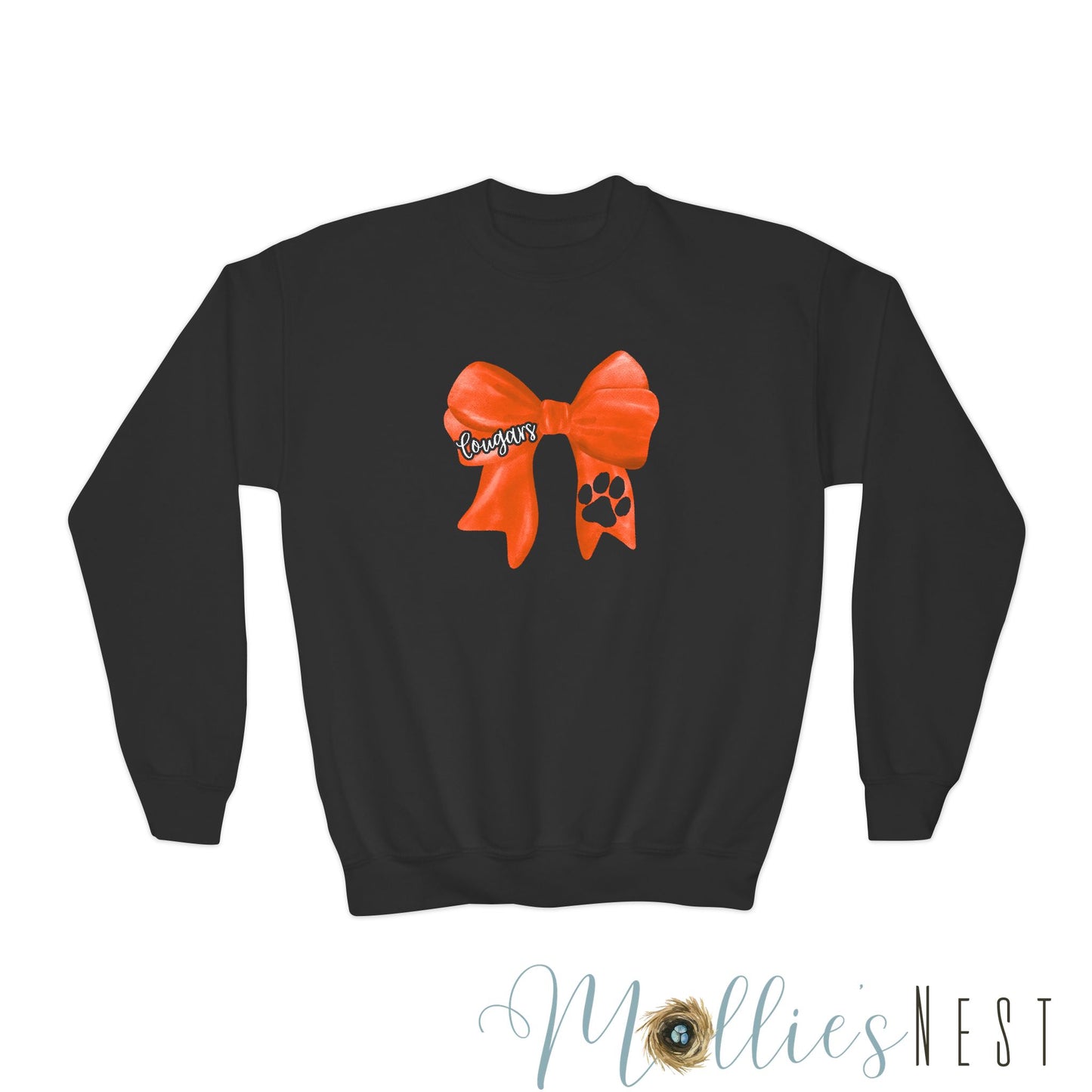 YOUTH. Cougars Bow Sweatshirt
