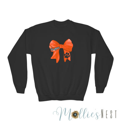 YOUTH. Cougars Bow Sweatshirt