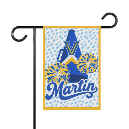 Personalized Garden Flag — Personalized ‘Martin’ Cheer Megaphone Design