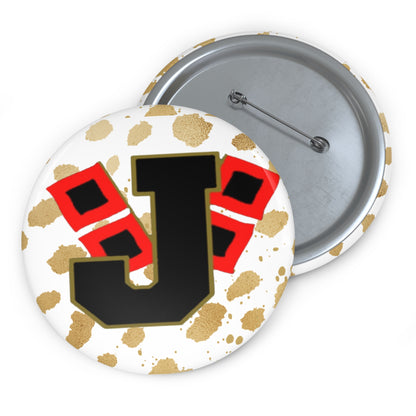 Jonesboro Hurricane - Gold Spotted background- BUTTON 7