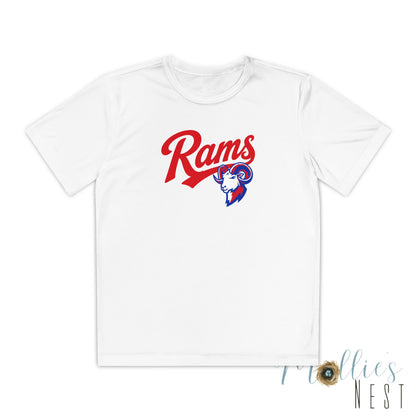 RAMS Youth Drifit — Paragould Rams Script Logo Team Shirt