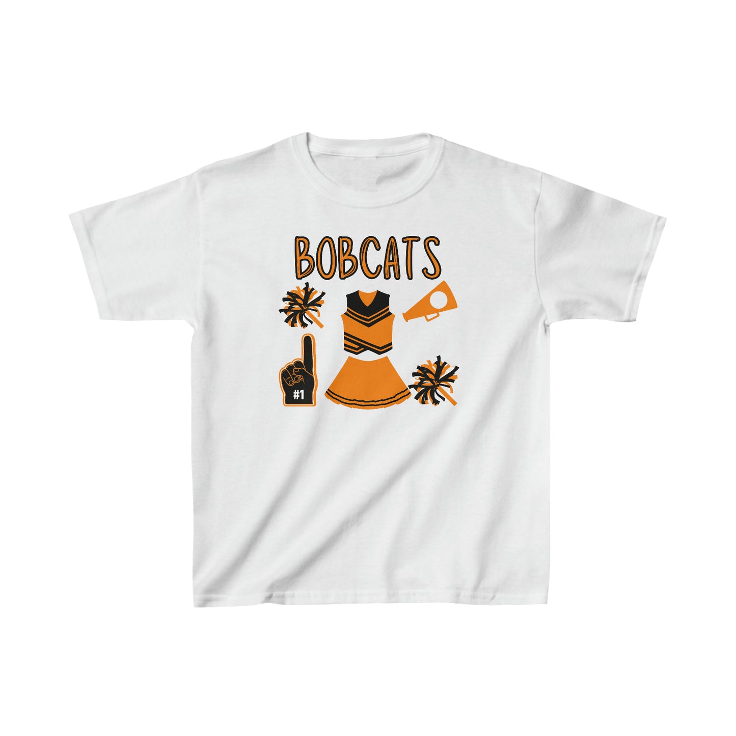 Bobcats Cheer Kids Heavy Cotton™ Tee