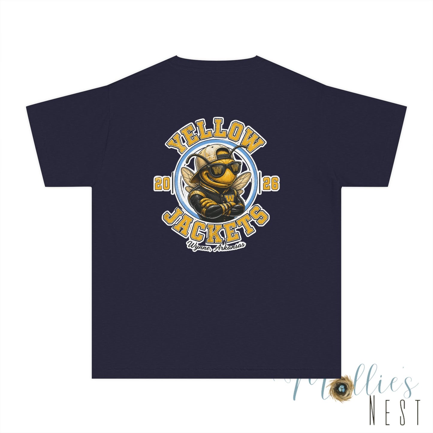 YOUTH.  Yellow Jackets. Wynne Mascot T-Shirt —(2026)