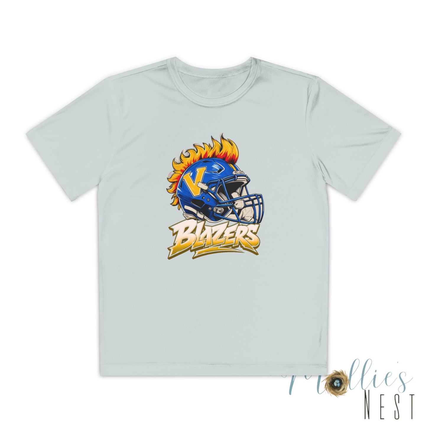 Youth FLAME Helmet Blazers. DRIFIT Football Shirt