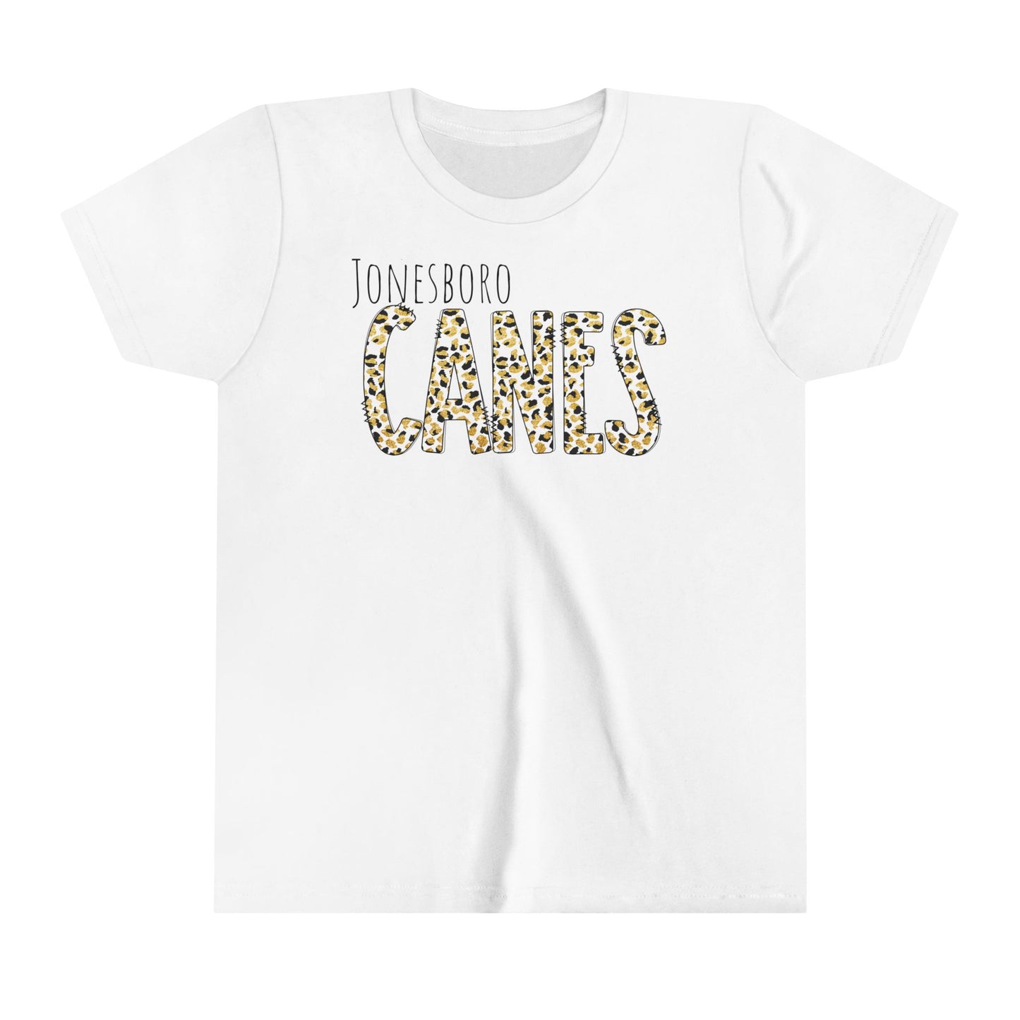 Youth Jonesboro. Canes Leopard Short Sleeve Tee