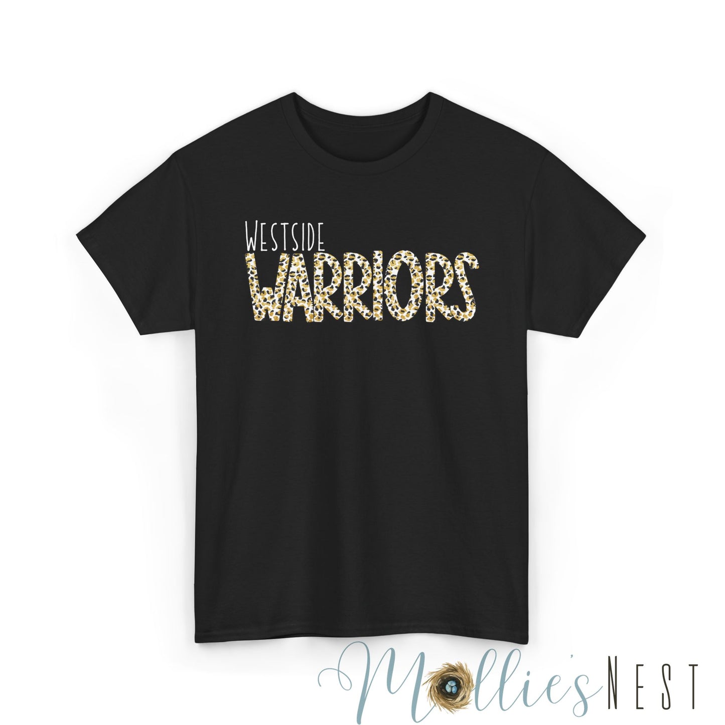 Westside Warriors. Leopard Heavy Cotton Tee