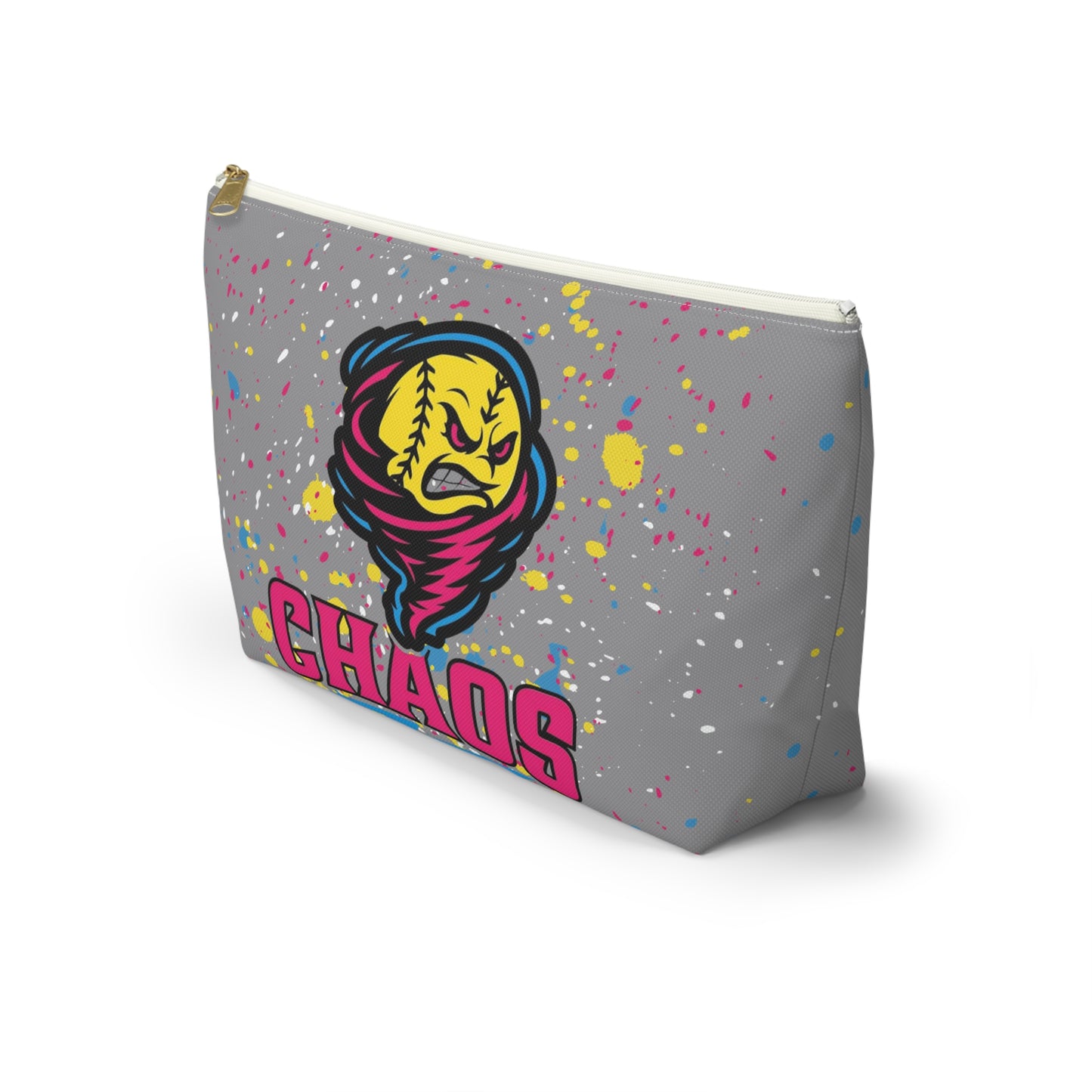 Chaos Softball Accessory Pouch — Personalized T‑Bottom Bag