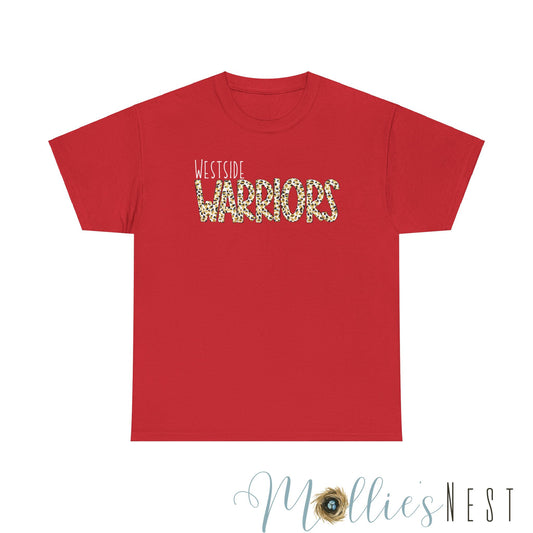 Westside Warriors. Leopard Heavy Cotton Tee