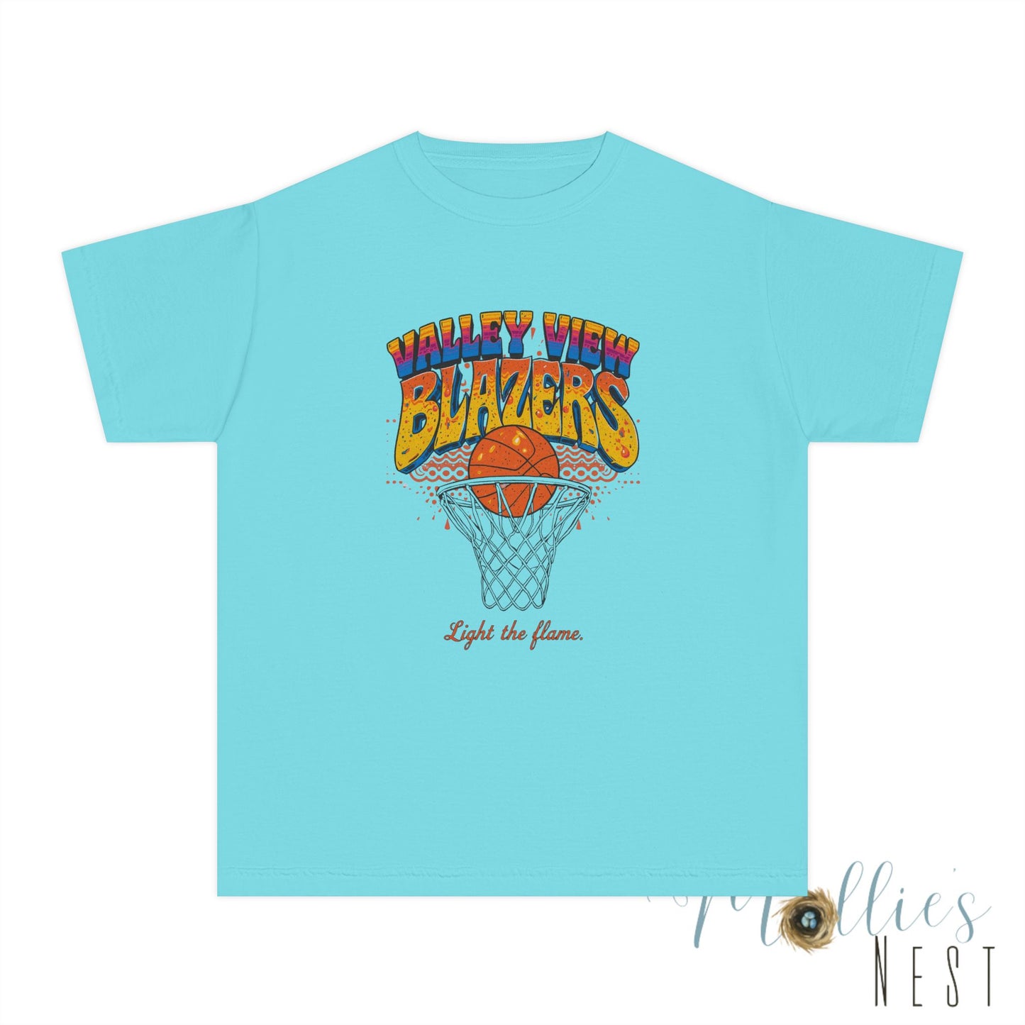 Youth Basketball Tee - Retro Valley View Blazers