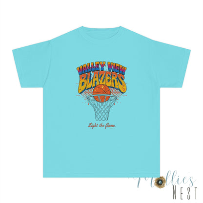 Youth Basketball Tee - Retro Valley View Blazers