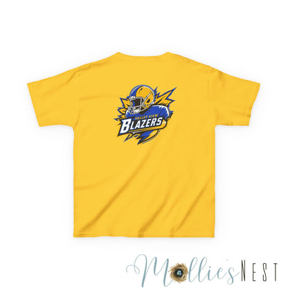 Blazer Kids Tee: Front/Back Football Design