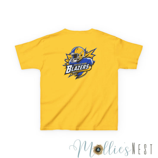Blazer Kids Tee: Front/Back Football Design