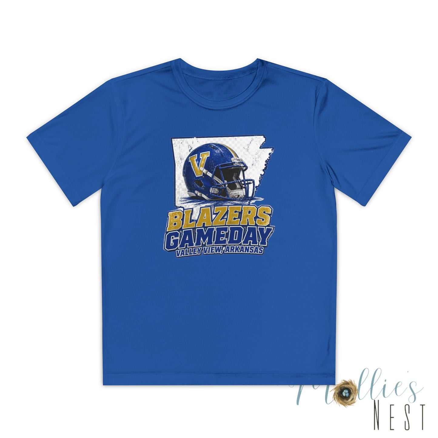 Youth Blazers DRIFIT Gameday Tee – Team Helmet Arkansas Football Shirt