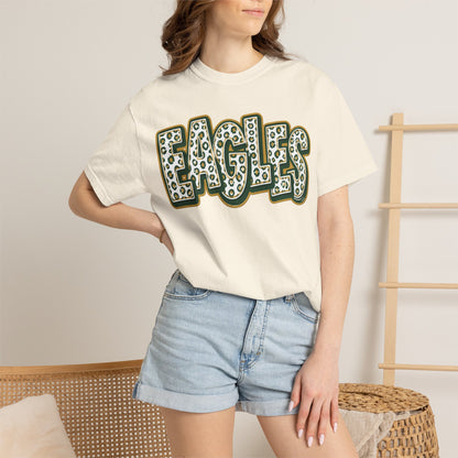 Greene County Tech. Eagles Leopard Print Graphic T-Shirt - ADULT