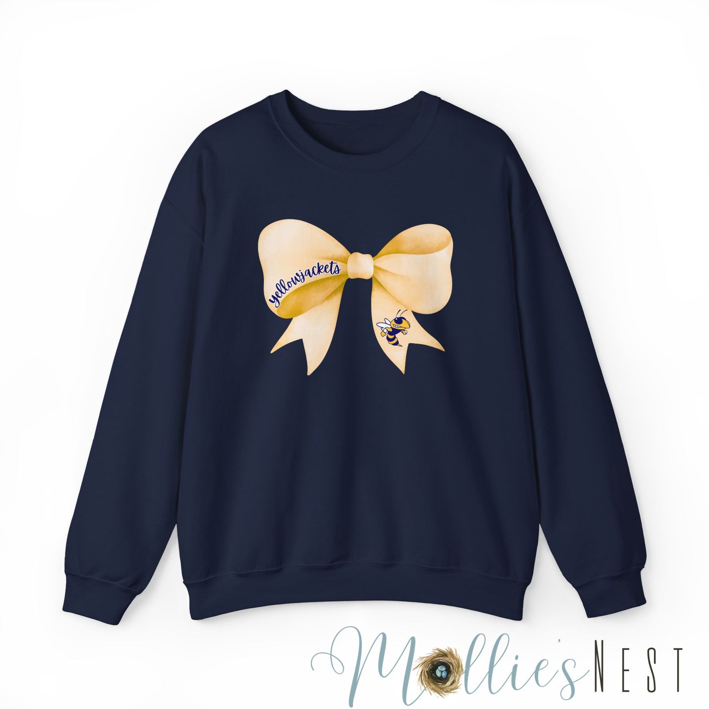 ADULT. Yellowjackets Bow Sweatshirt