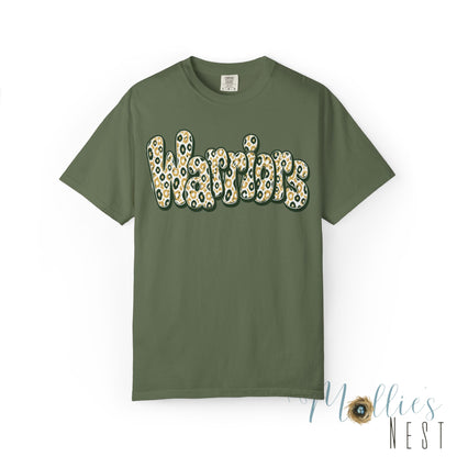 Warriors Leopard Script T-Shirt