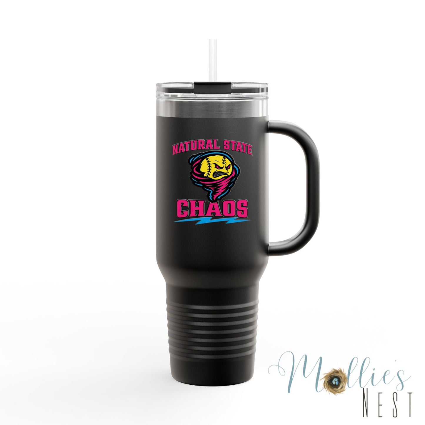 Insulated Travel Mug — 'Natural State Chaos' 40oz Stainless Tumbler