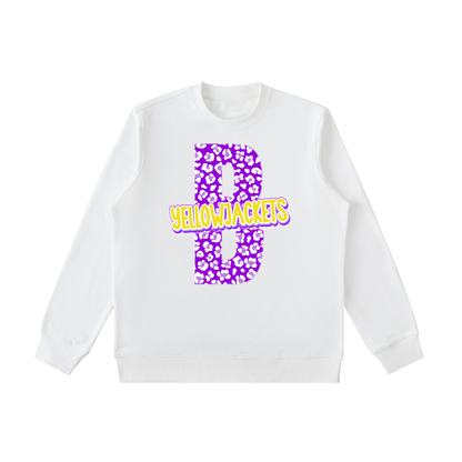 Essential Heavyweight Crewneck  Sweatshirt - Bay Yellowjackets "B"