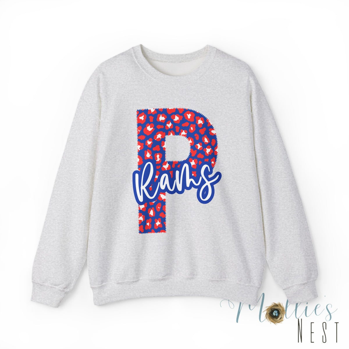 Paragould Rams "P" Leopard  Crewneck Sweatshirt
