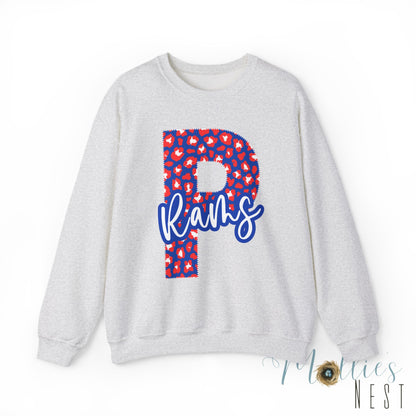 Paragould Rams "P" Leopard  Crewneck Sweatshirt