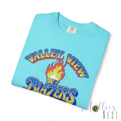 Valley View Blazers RETRO Torch Unisex Garment-Dyed T-Shirt - Comfort Colors