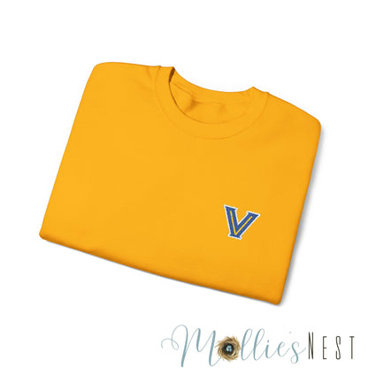 EMBROIDERED Valley View Logo. Unisex Heavy Blend™ Crewneck Sweatshirt