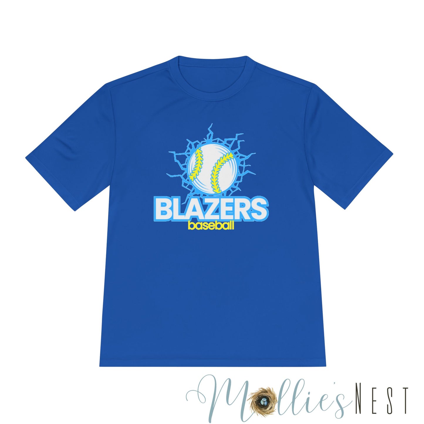 Eco-Friendly Moisture Wicking Tee for Blazers Baseball Fans