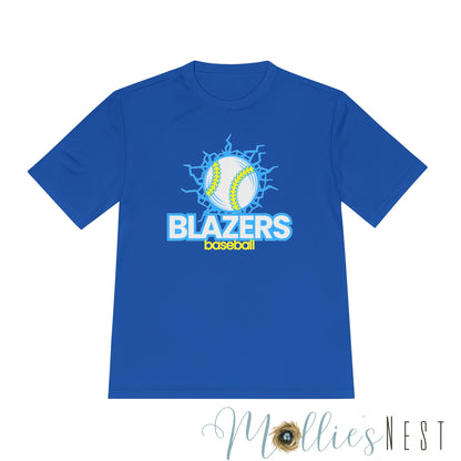 Eco-Friendly Moisture Wicking Tee for Blazers Baseball Fans