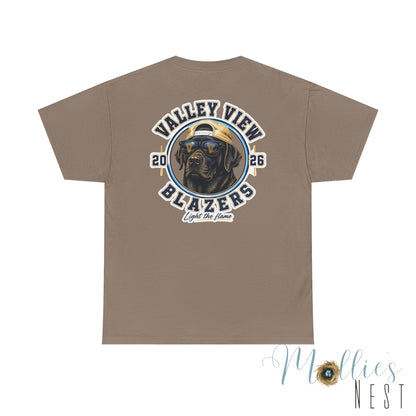 Valley View Blazers. Black Lab 2026 T‑Shirt — Dog Logo Tee