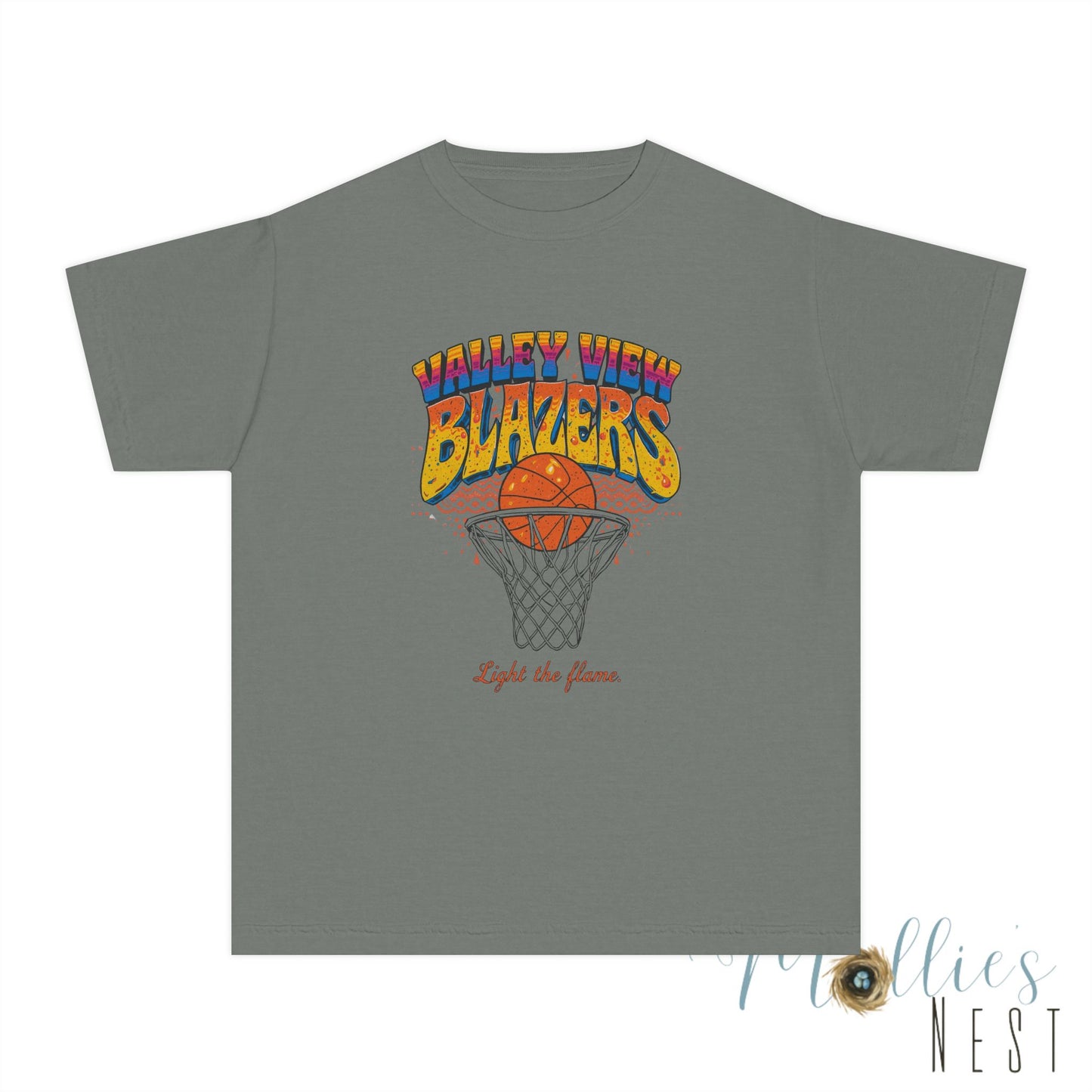 Youth Basketball Tee - Retro Valley View Blazers
