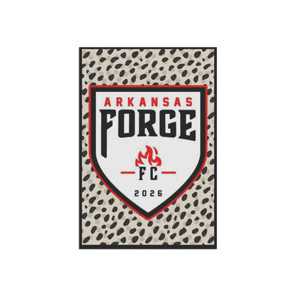 Arkansas Forge FC Garden Flag — Leopard Accent Team Banner 2026