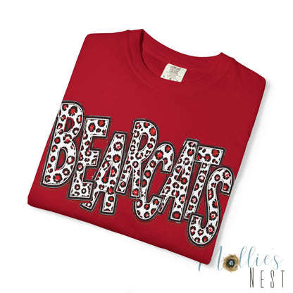 Brookland Bearcats.  ADULT T-Shirt — Leopard Stacked