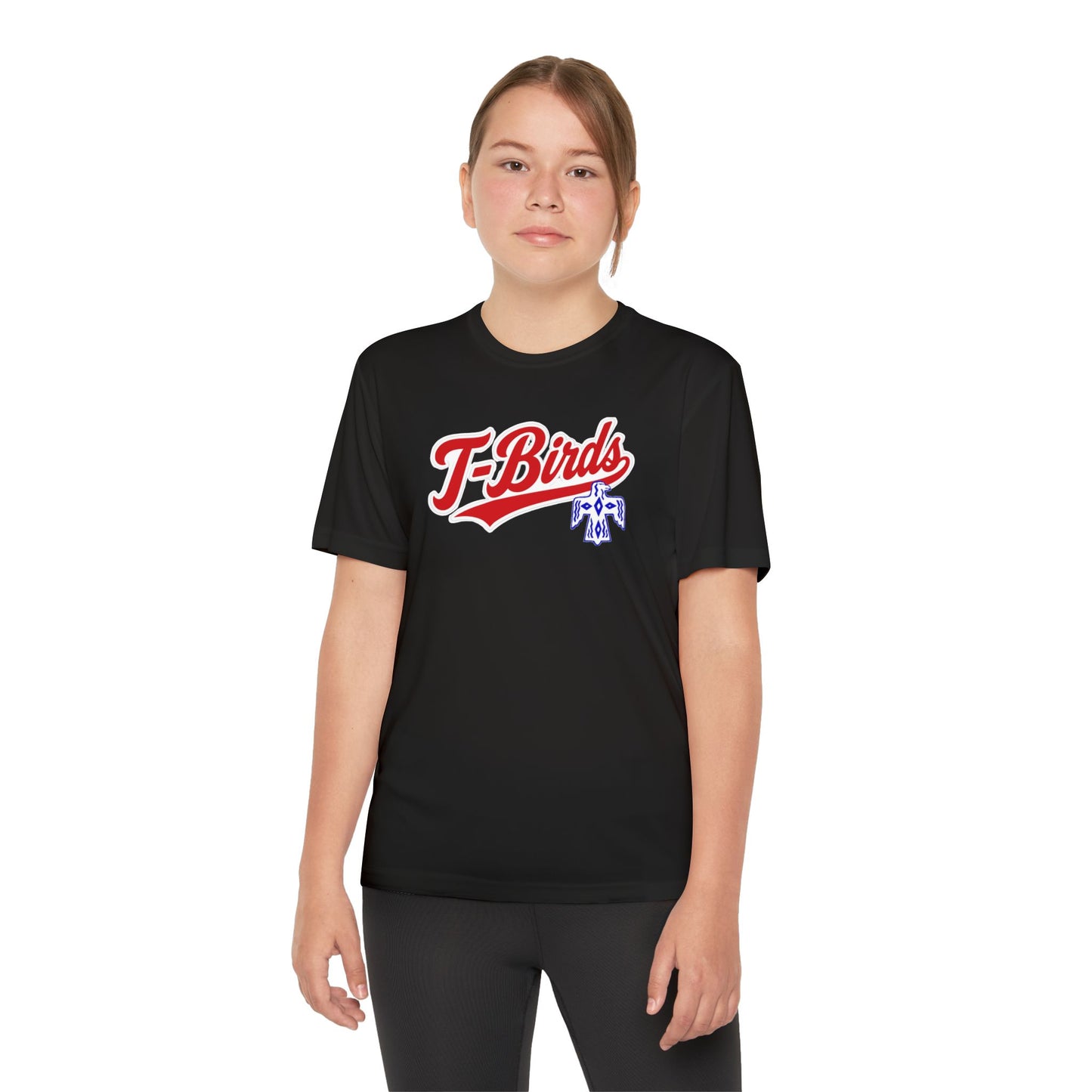 DeSoto. Thunderbirds Youth Drifit — Script Logo Team Shirt