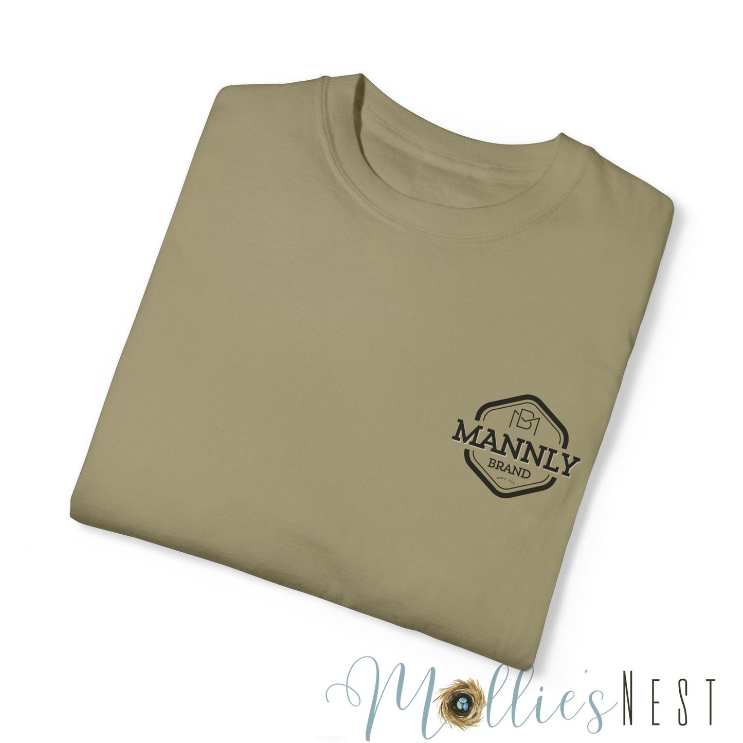 Unisex Garment-Dyed T-shirt. MANNLY BRAND- DUCK DOG