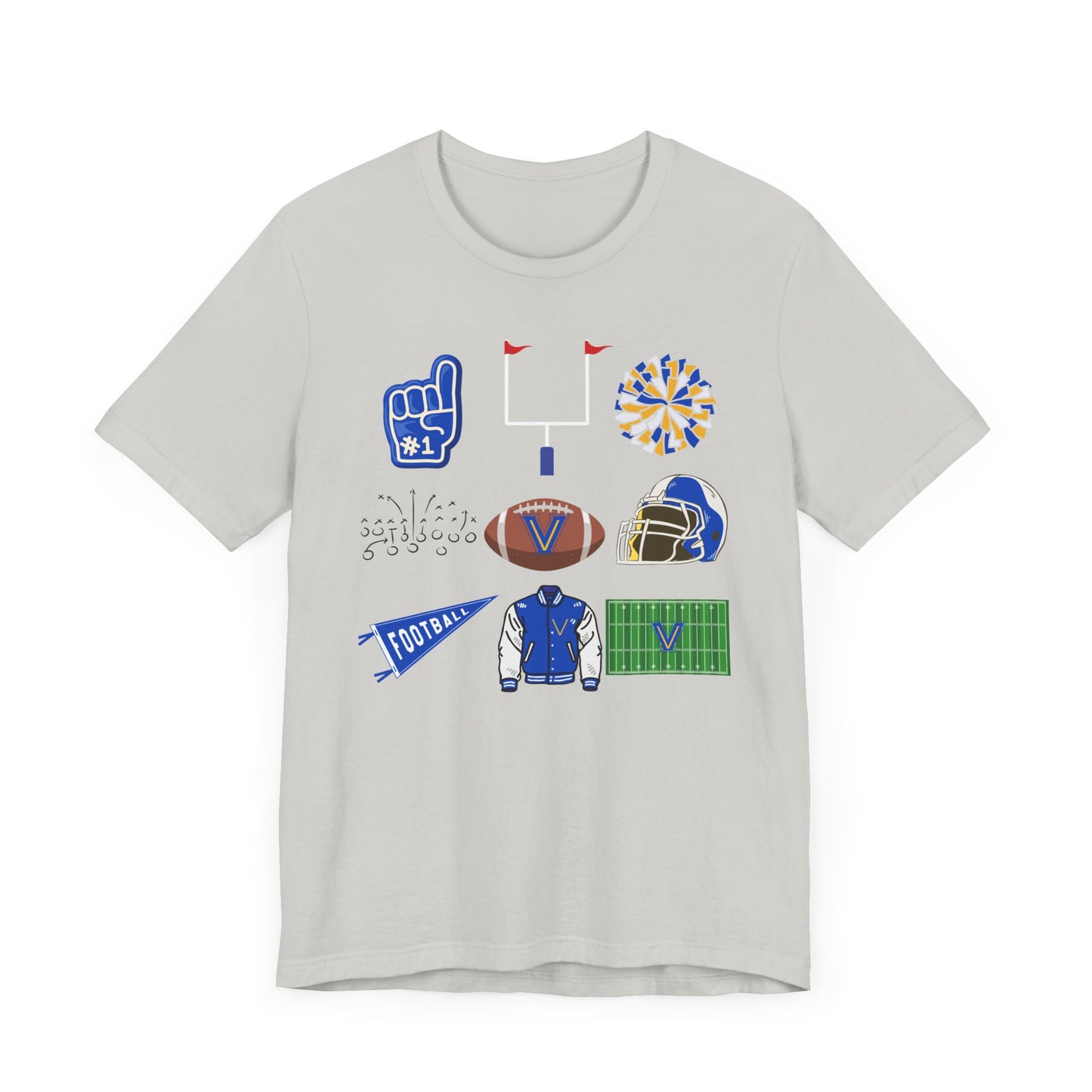 Football. Valley View. Jersey Short Sleeve Tee