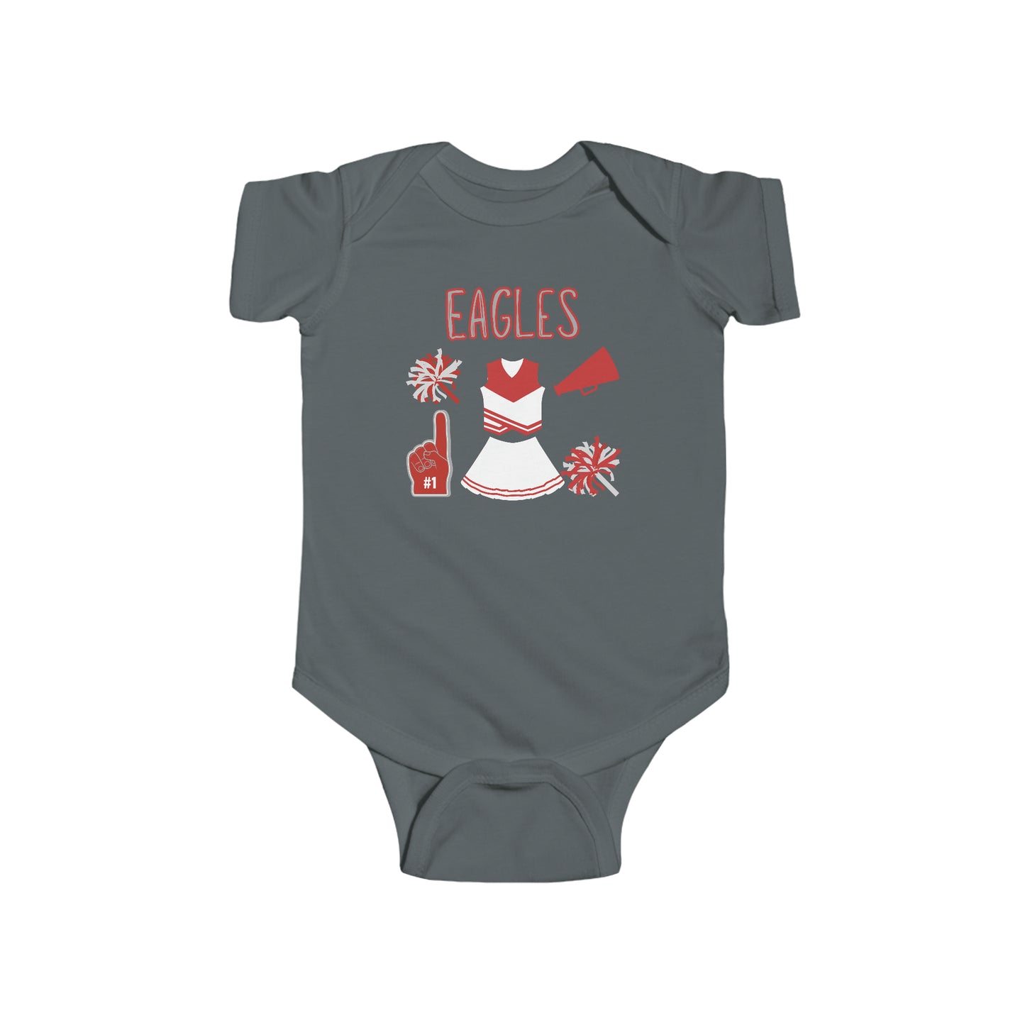 Eagles Cheer Infant Fine Jersey Bodysuit