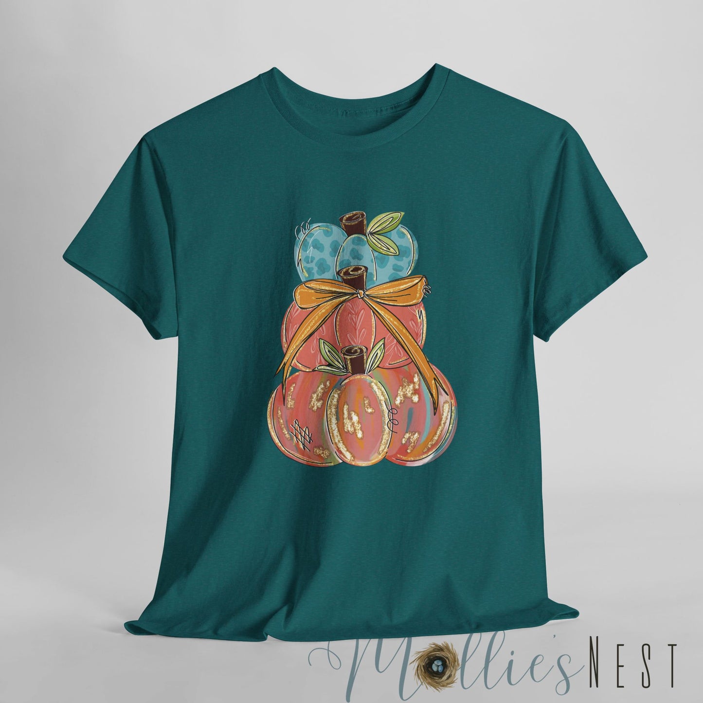 Pumpkin Stack. Heavy Cotton Tee