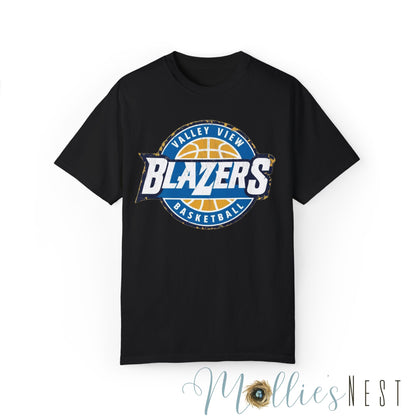 Unisex Garment-Dyed T-shirt. Valley View Blazers Basketball
